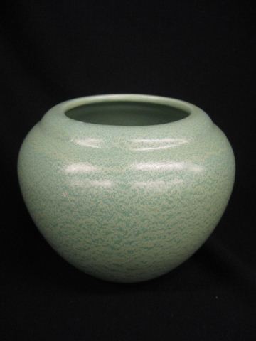 Arts Crafts Pottery Vase green 14d0ae