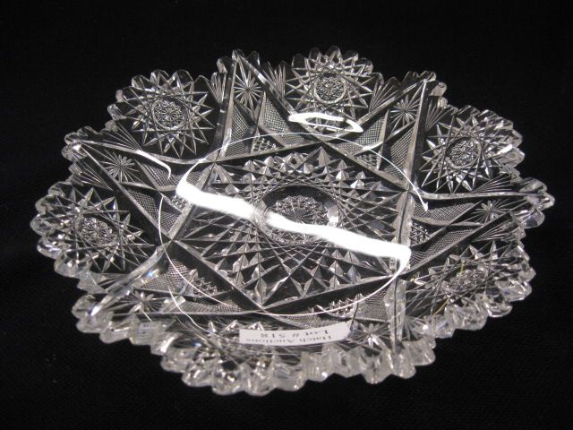 Cut Glass Dish overall star design