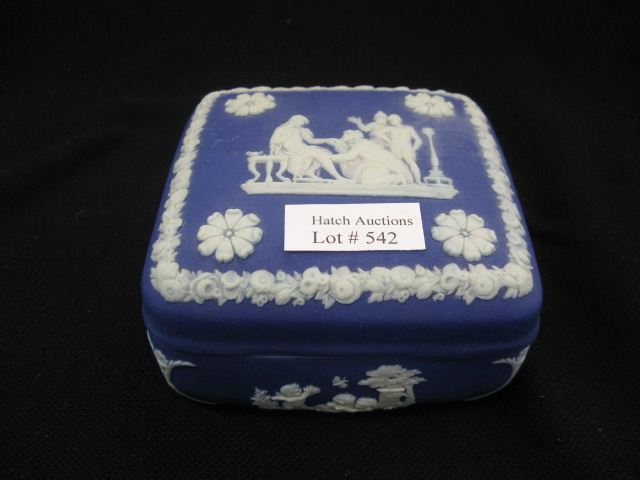 Wedgwood Dark Blue Jasperware Box classical