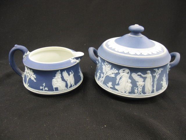 Wedgwood Dark Blue Jasperware Creamer