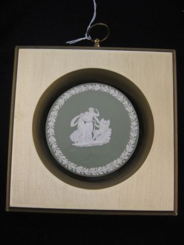 Wedgwood Green Jasperware Plaque 14d0f5