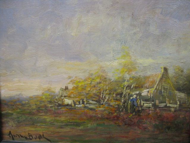 Oil Impressionistic landscape with 14d102