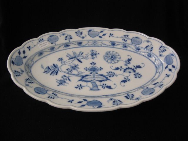 Meissen Porcelain Blue Onion Platter