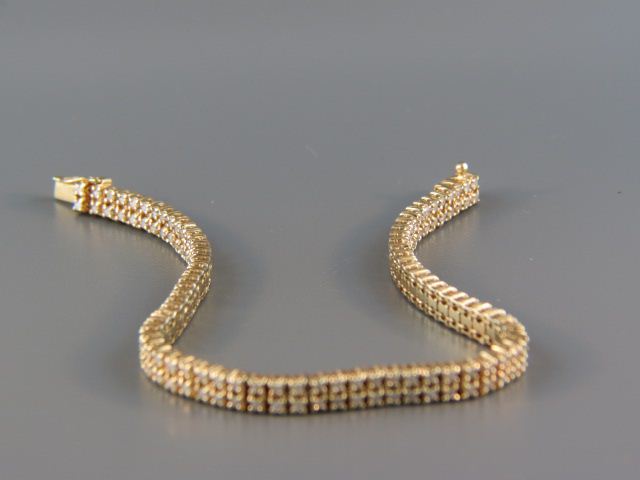 Diamond Bracelet double row of