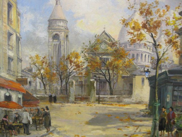 Charles Blondin French street scene 14d12c