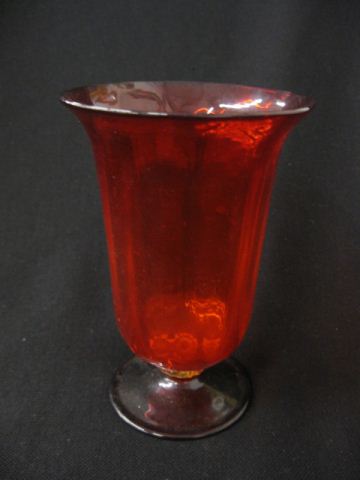 Venetian Art Glass Vase red with