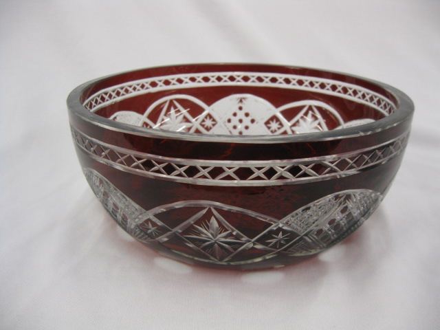 Ruby Cut-to-Clear Bowl beautiful