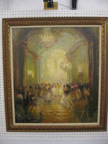 Oil Interior scene of a Ballroom 14d16c