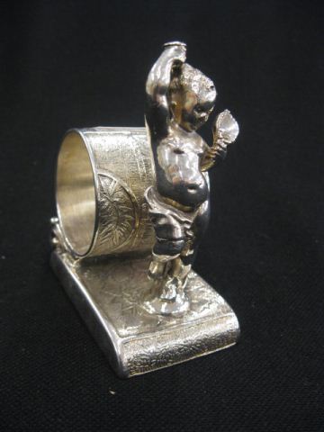 Victorian Figural Silverplate Napkin 14d179