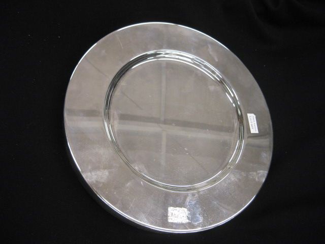 12 Silverplate Service Plates 12-1/2''diameter