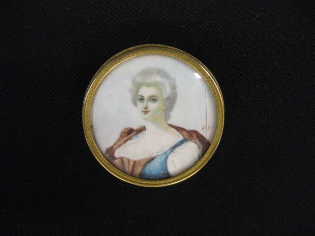 Miniature Painting on Ivory of 14d18c