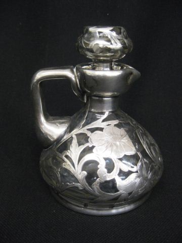 Sterling Silver Overlay Cruet Art