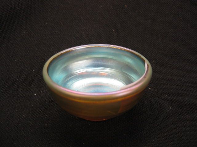 Tiffany Favrile Art Glass Salt 14d1d7