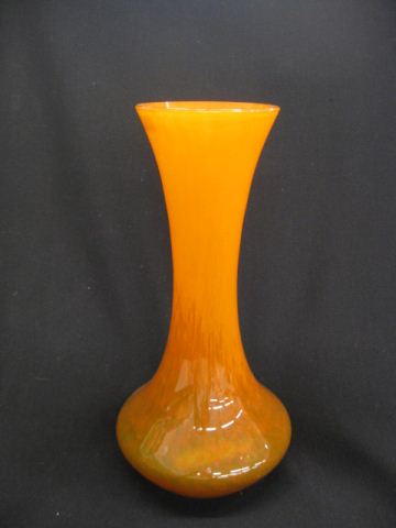 Schneider Art Glass Vase orange