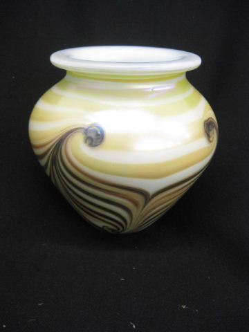 Eickholt Art Glass Vase pulled 14d1e1