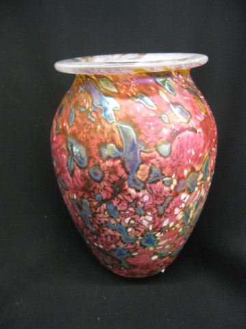 Eickholt Art Glass Vase purple