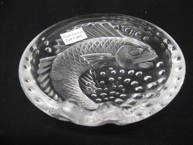 Lalique French Crystal Dish fish