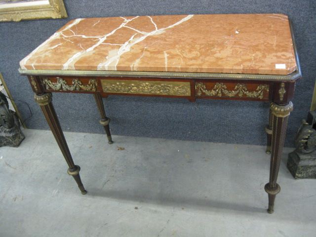 French Period Marble Top Writing