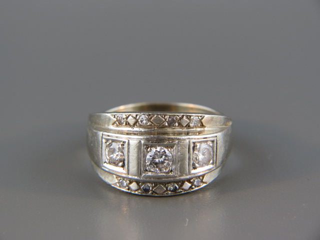 Diamond Man s Ring 12 diamonds 14d223