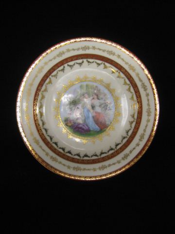 8 Fine Porcelain Plates with Maidens