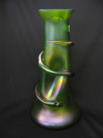 Loetz Art Glass Vase Snake  14d24e