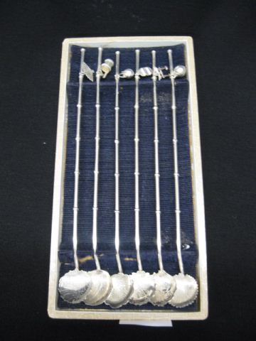 Set of 6 Japanese Sterling Straws