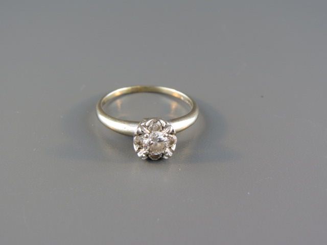 Diamond Ring round brilliant diamond 14d264