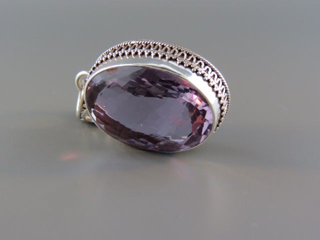 Amethyst Pendant beautifuly cut oval