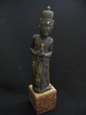 Oriental Carved Horn Figurine of