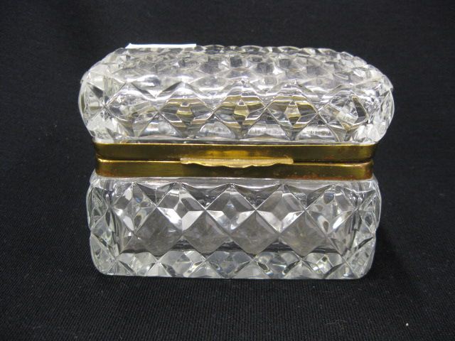 Cut Glass Dresser Box diamond design