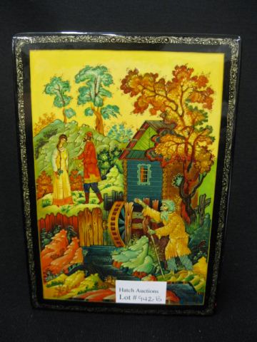 Russian Lacquer Ware Box scene 14d298