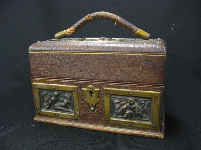 French Victorian Bronze Leather 14d2a1