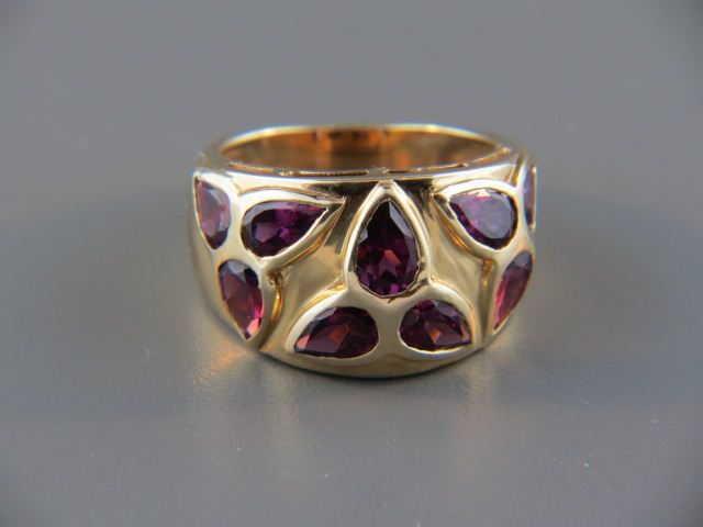 Amethyst Ring 10 rich pear shape 14d2bf