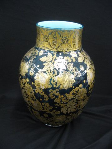 Sarreguemines French Majolica Vase 14d2d1