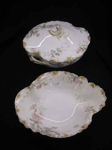 2 Haviland Limoges Porcelain Servers