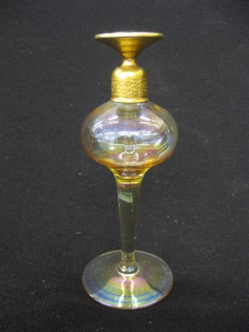 Art Deco Perfume Bottle iridescent 14d316