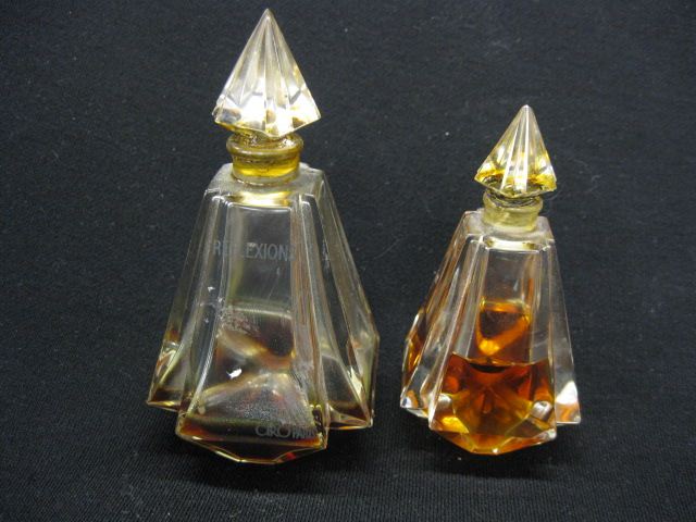 2 French Crystal Perfume Bottles