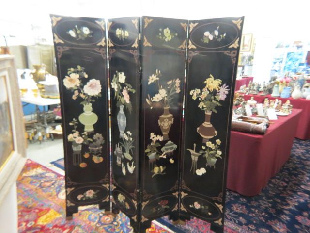 Chinese Lacquerware Screen four 14d327