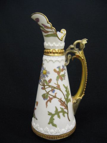 Royal Worcester Porcelain Ewer handpainted