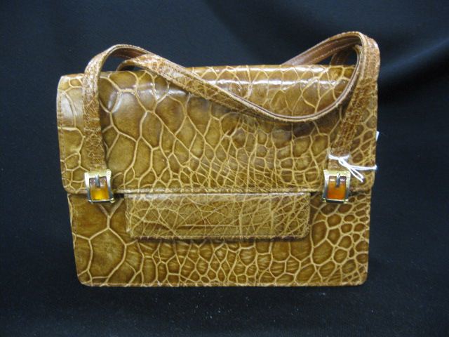 French Turtle Handbag 6'' X 8''.