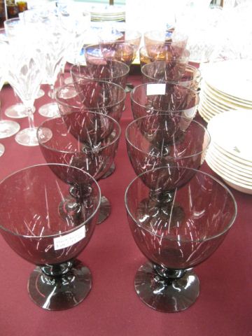 Set of 12 Amethyst Glass Goblets 14d353