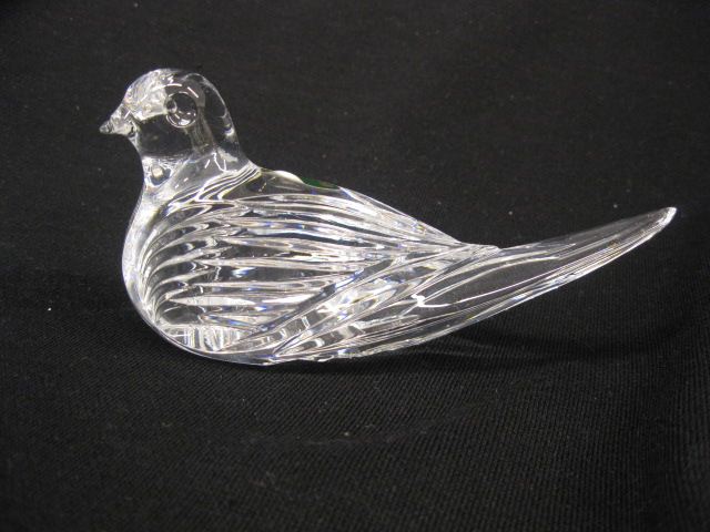 Waterford Cut Crystal Dove Paperweight 14d34b