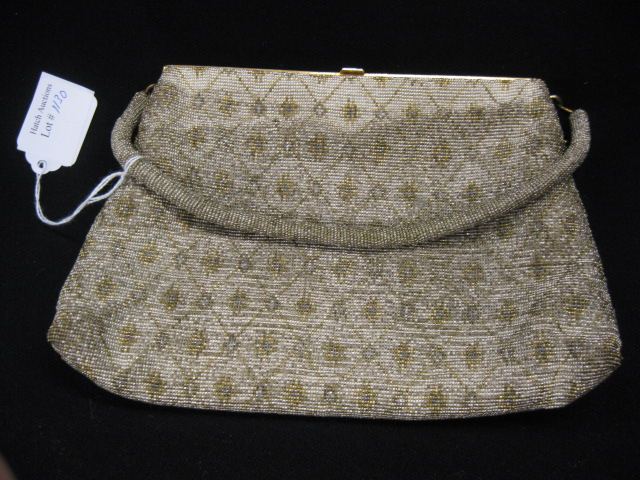 Vintage French Beaded Evening Bag 14d354