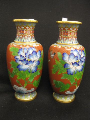 Pair of Chinese Cloisonne Vases 14d364