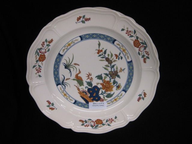 6 Wedgwood Chinese Teal Dinner 14d378