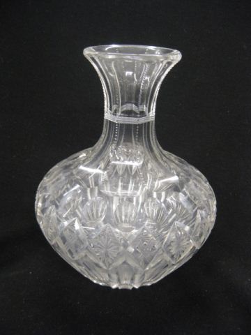 Cut Glass Carafe diamond & thumbprintdecor