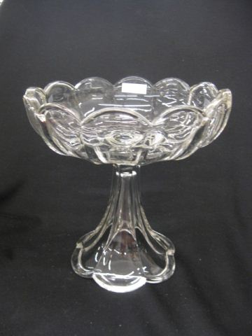 Pattern Glass Large Compote flower 14d37d
