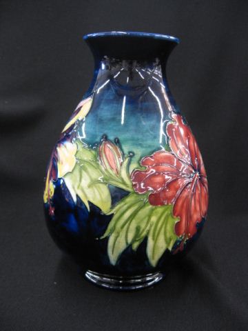 Moorcroft Art Pottery Vase Hibiscus