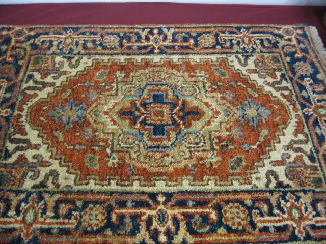 Heriz Persian Handmade Mat geometric 14d39b