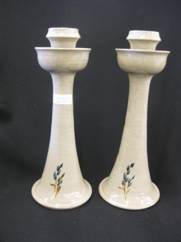 Pair of Jugtown Pottery Candlesticks 14d3b8